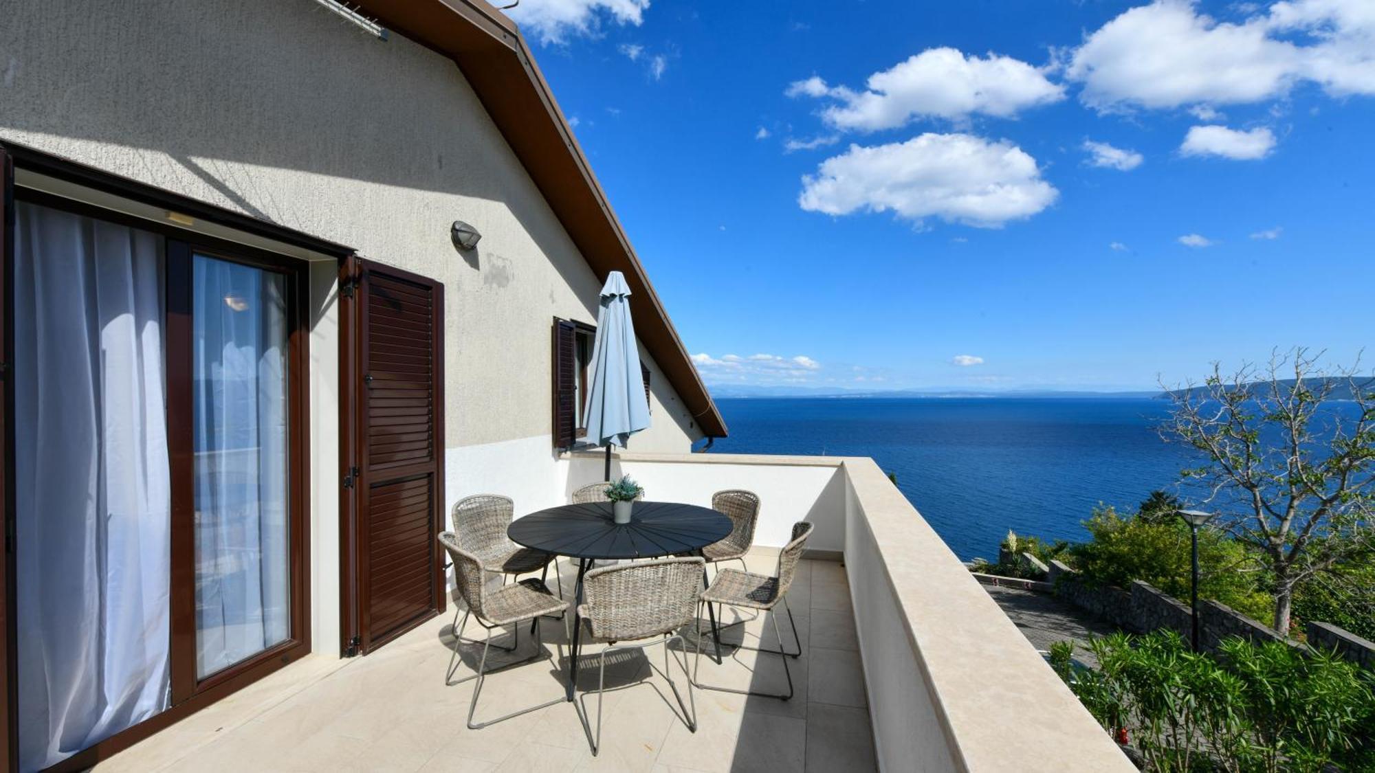 Near The Beach, With Terraces And Seaview At House B. * Mošćenička Draga